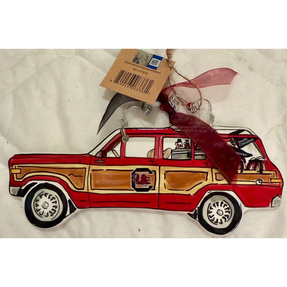 Glory Haus South Carolina Gamecocks Wagoneer Ornament Tiffany Youngblood Woodie